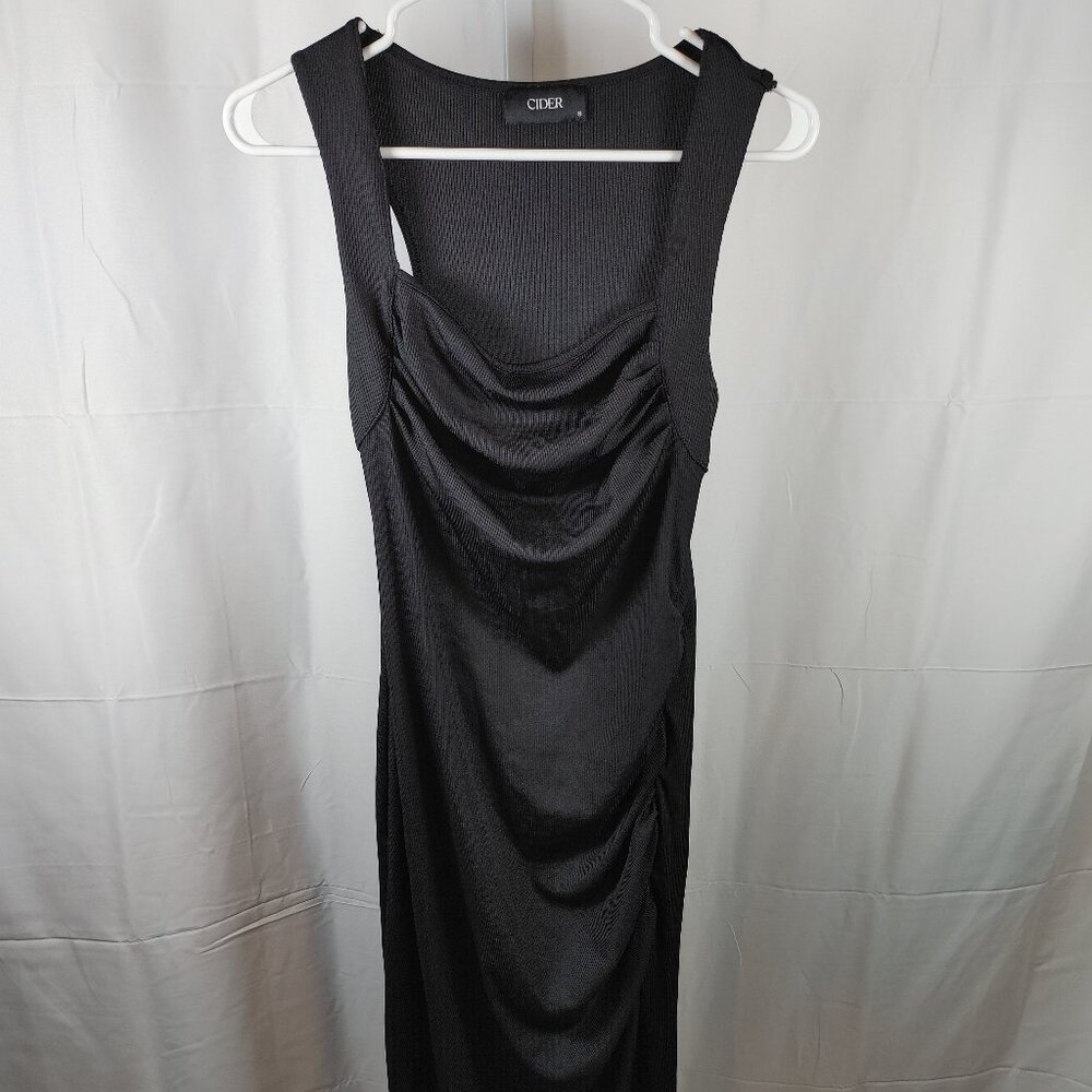 Cider Size S Black Ribbed Bodycon Dress For Women